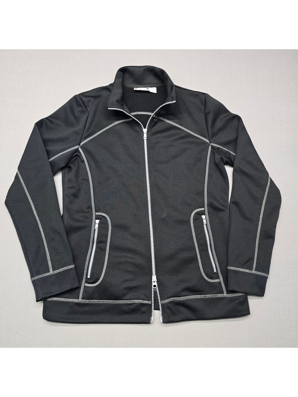 Clique Womens Helsa Full Zip Mock Neck Jacket M Medium Black Activewear Mint